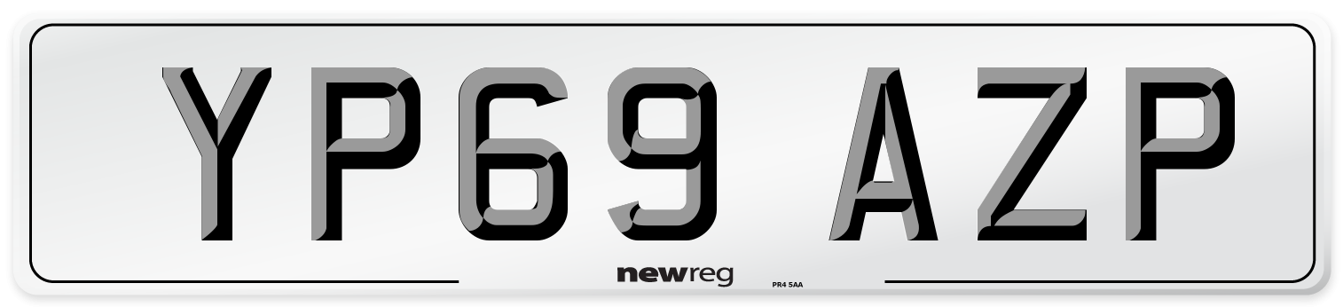 YP69 AZP Number Plate from New Reg